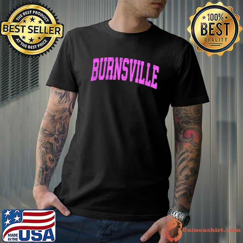 Premium Burnsville Minnesota MN Vintage Athletic Sports Pink Design T-Shirt