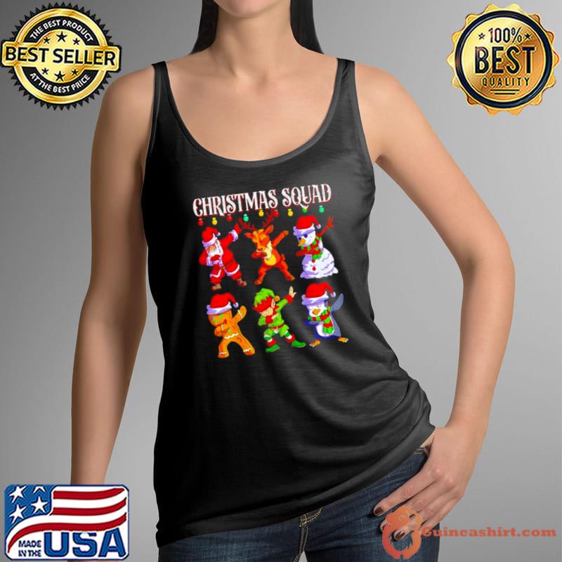 Premium Christmas Dab Santa Friends Tank Top