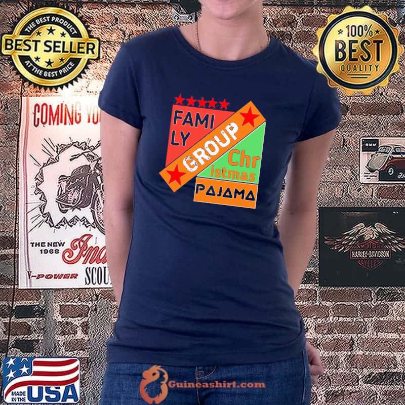 Premium Colorful Family Group Christmas Pajama Shirt