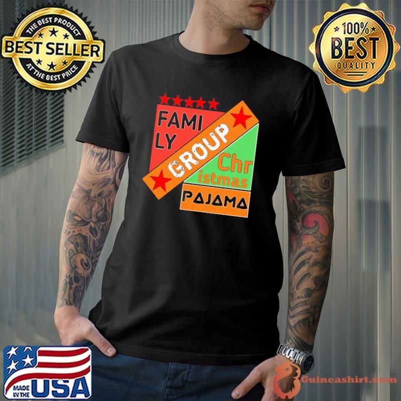 Premium Colorful Family Group Christmas Pajama Shirt Unisex