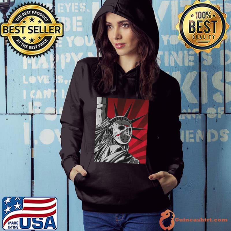 Premium Jason Voorhees statue of liberty shirt