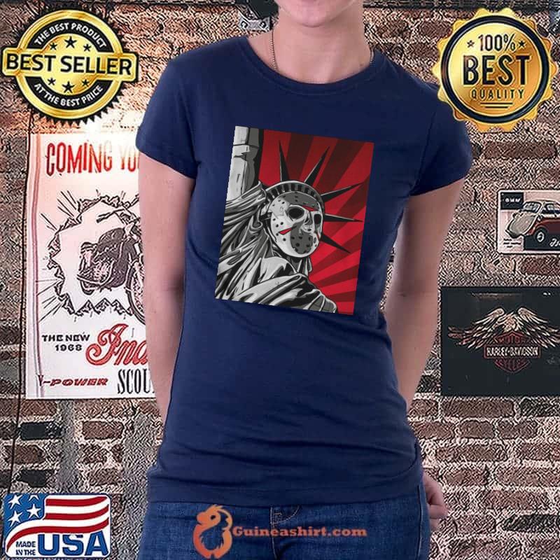 Premium Jason Voorhees statue of liberty Ladiestee