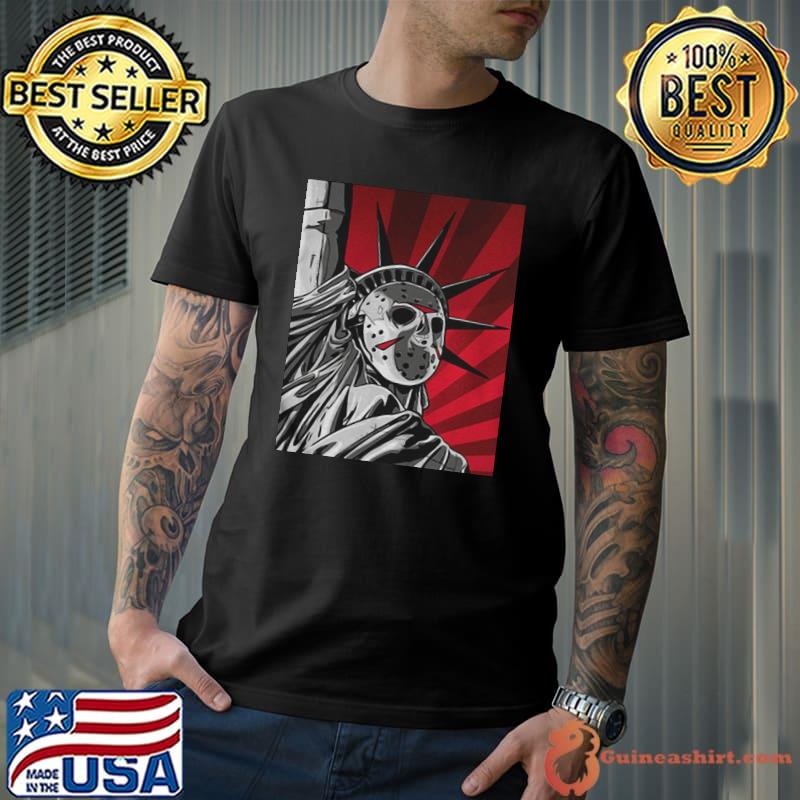 Premium Jason Voorhees statue of liberty Unisex