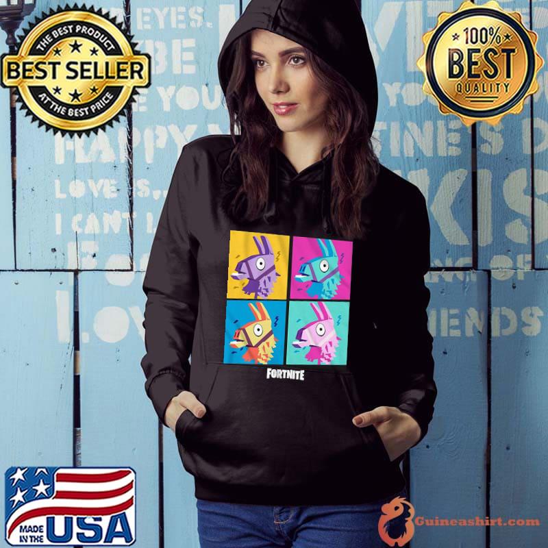 Premium Llama Neon Grid Adult Fortnite Shirt