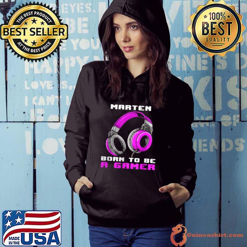 Premium Marten Born To Be A Gamer Personalized T Shirt