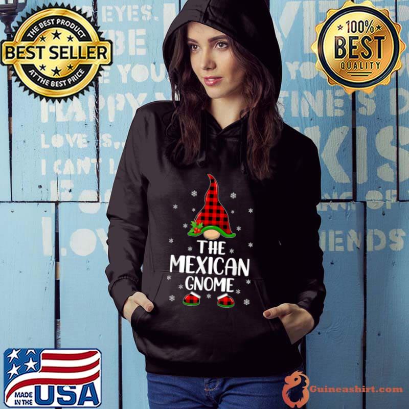 Premium Red Buffalo Plaid Matching The Mexican Gnome Christmas T Shirt Hoodie