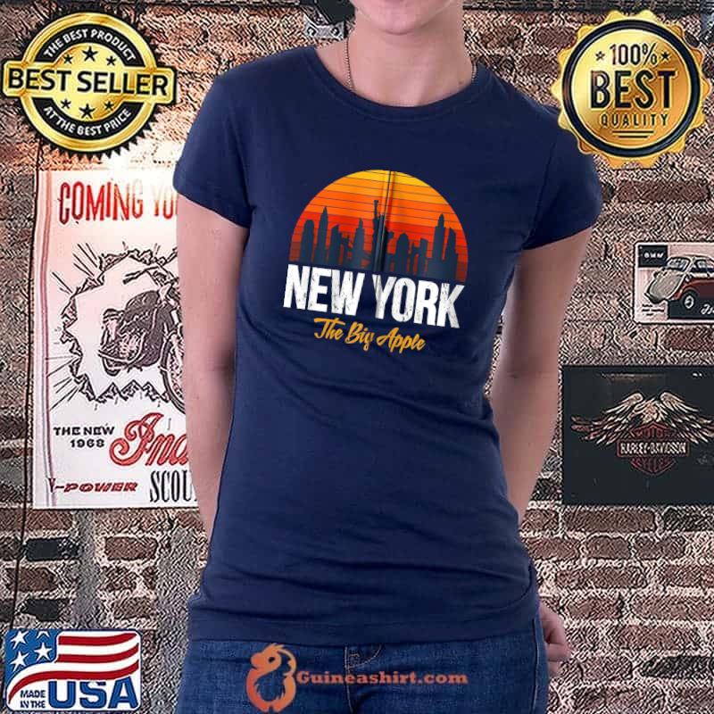 Premium Urban New York City Skyline Graphic Tee Shirt, New York City T- Ladiestee