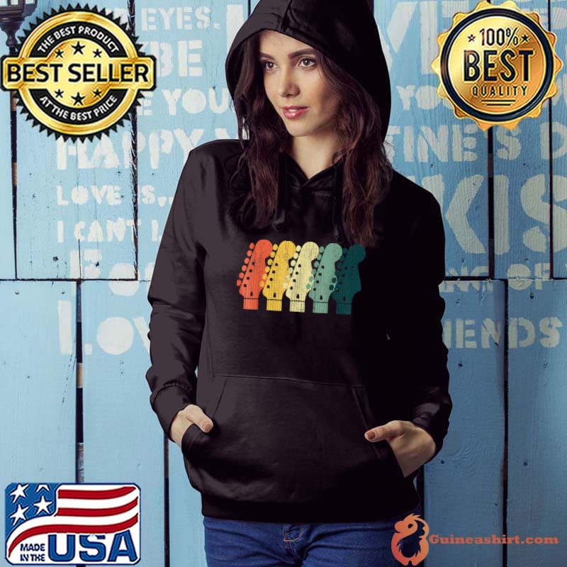 Premium Vintage Guitar Men Women Funny Music Band Guitarist Stuff T-Shirt
