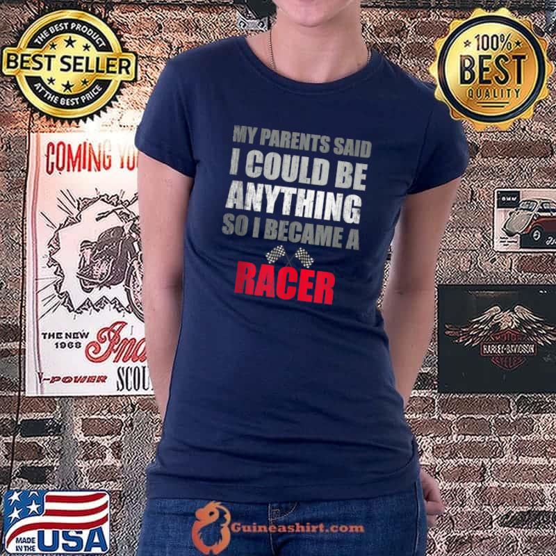 Racer Team Racing Coach I Do My Own Stunt Crew Race Joke T- Ladiestee