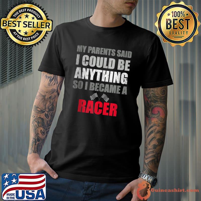 Racer Team Racing Coach I Do My Own Stunt Crew Race Joke T-shirt
