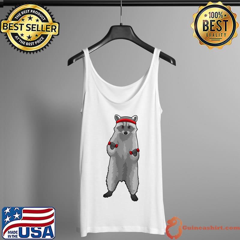 Racoon Fitness Dumbbells T-Shirt Tank Top