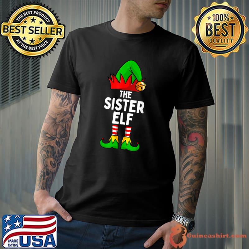 Sister Elf Matching Family Christmas T-Shirt Unisex
