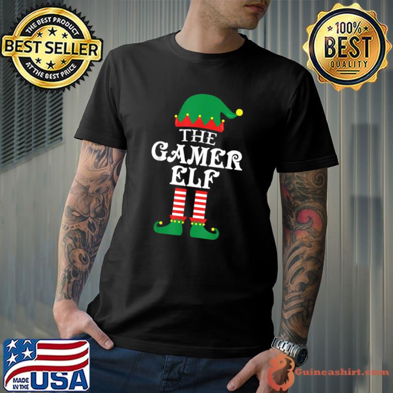The Gamer ELF Matching Family Group Christmas Pajama T-Shirt Unisex