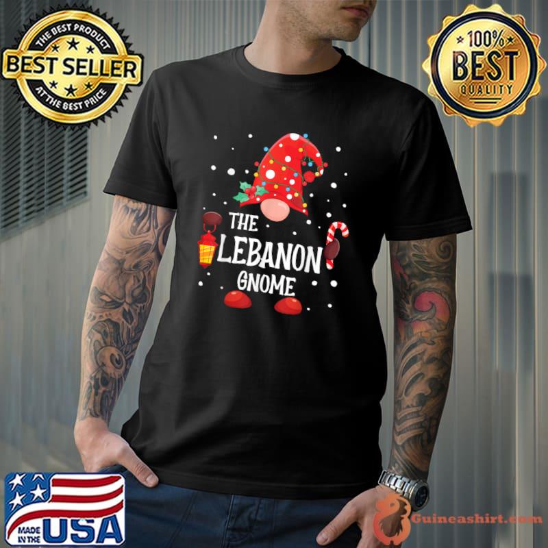 The Lebanon Gnome Matching Family Christmas Gnome Pajama T-Shirt