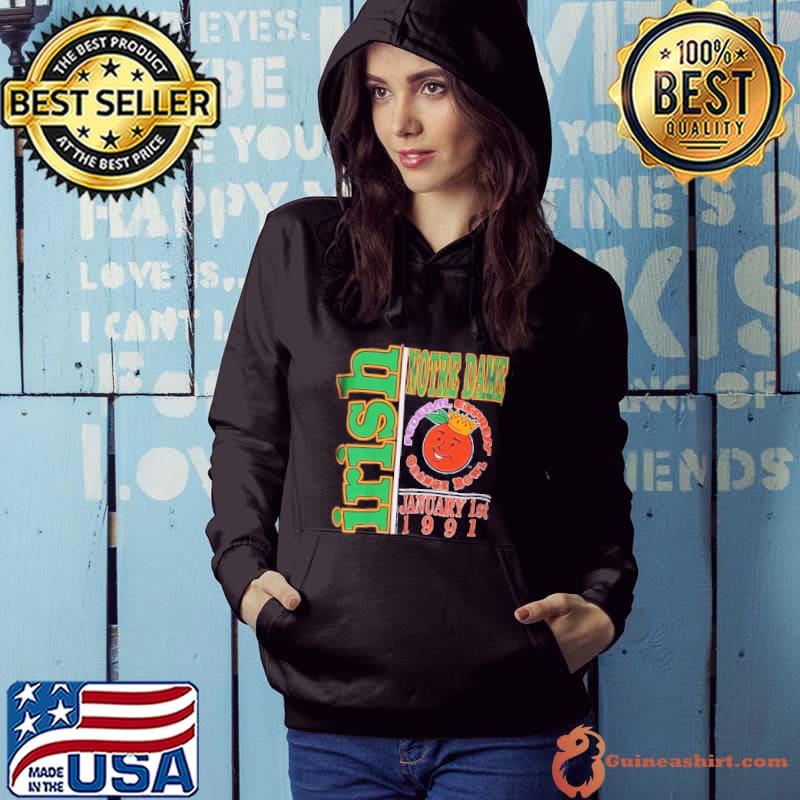 Top 1991 Notre Dame Fighting Irish Orange Bowl Vintage Shirt