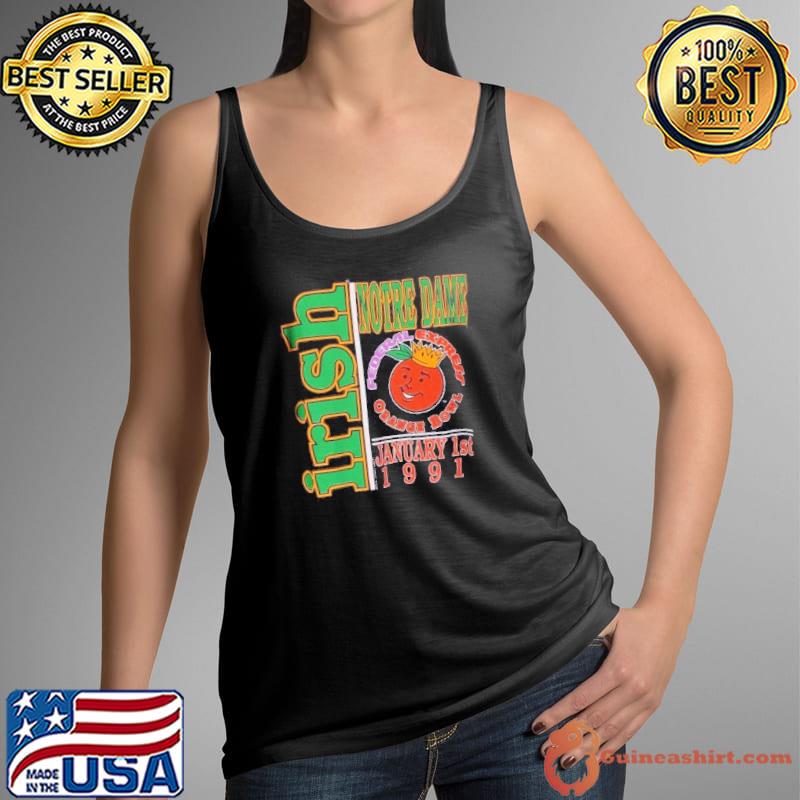 Top 1991 Notre Dame Fighting Irish Orange Bowl Vintage Shirt Tank Top