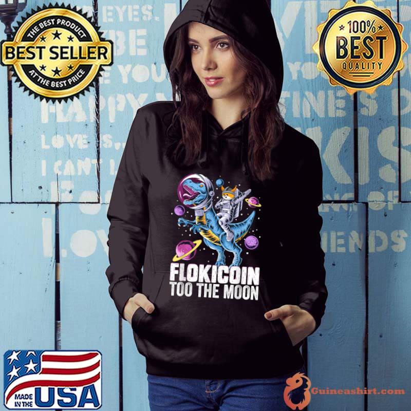 Top Floki Inu Coin Astronaut Hodl Floki Inu To The Moon Dinosaur T-Shirt