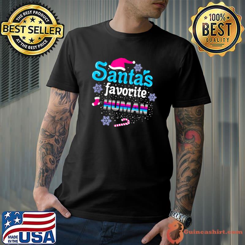 Top Santas Favorite Human Christmas Demiandrogyne Pride T-Shirt