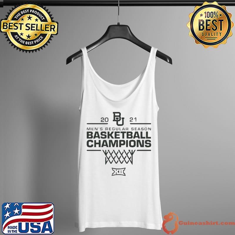 University Of Baylor 2021 Big 12 Mens Basketball Regular Season Champions Shirt Tank Top