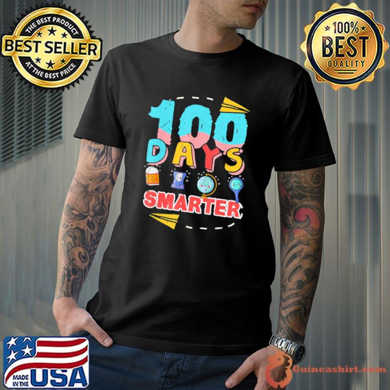 100 Days Smarter Days Of School Teacher & Student T-Shirt