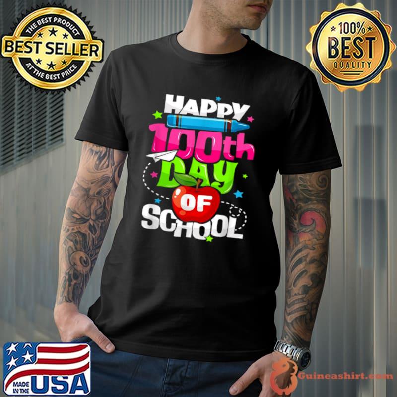 100th Day of School Teachers Child Happy 100 Days Shirt