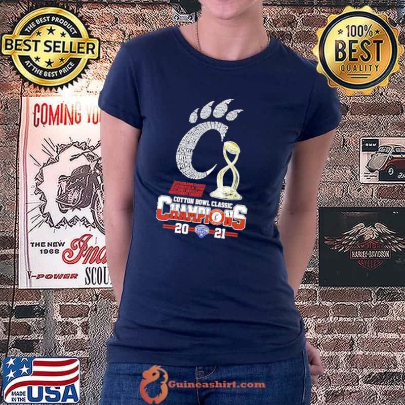 2021 Cincinnati Bearcats Cotton Bowl Champions Unisex T-Shirt Ladiestee