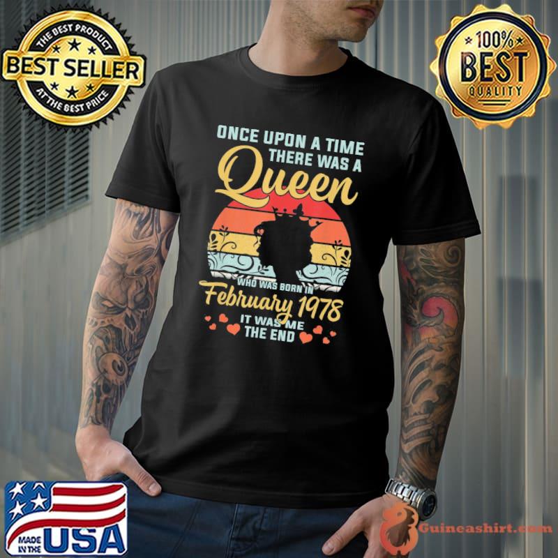 44 Years Old Birthday Girl 44 Birthday Queen February 1978 T-Shirt