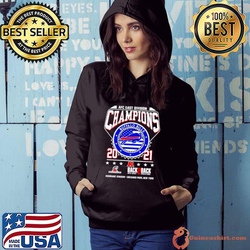 AFC East Champions 2021 Buffalo Bills back 2 back Hoodie