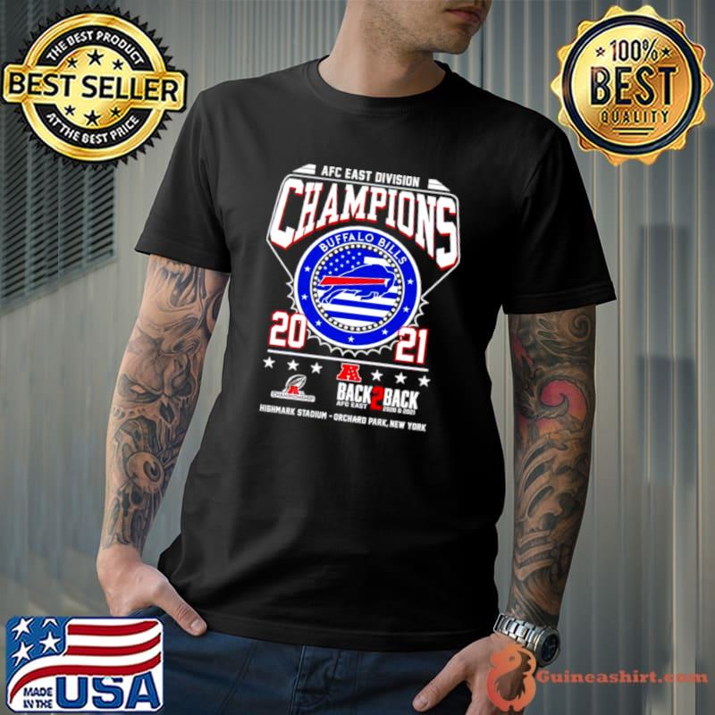 AFC East Champions 2021 Buffalo Bills back 2 back shirt
