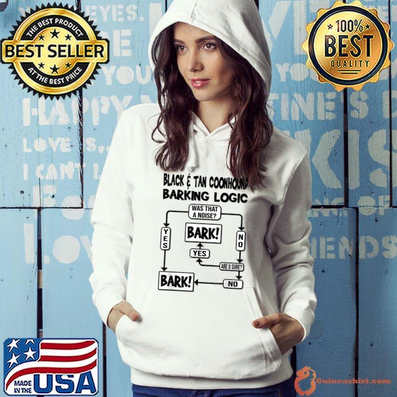 Awesome Dog Barking Logic, dog gift, Funny Black & Tan Coonhound T-Shirt