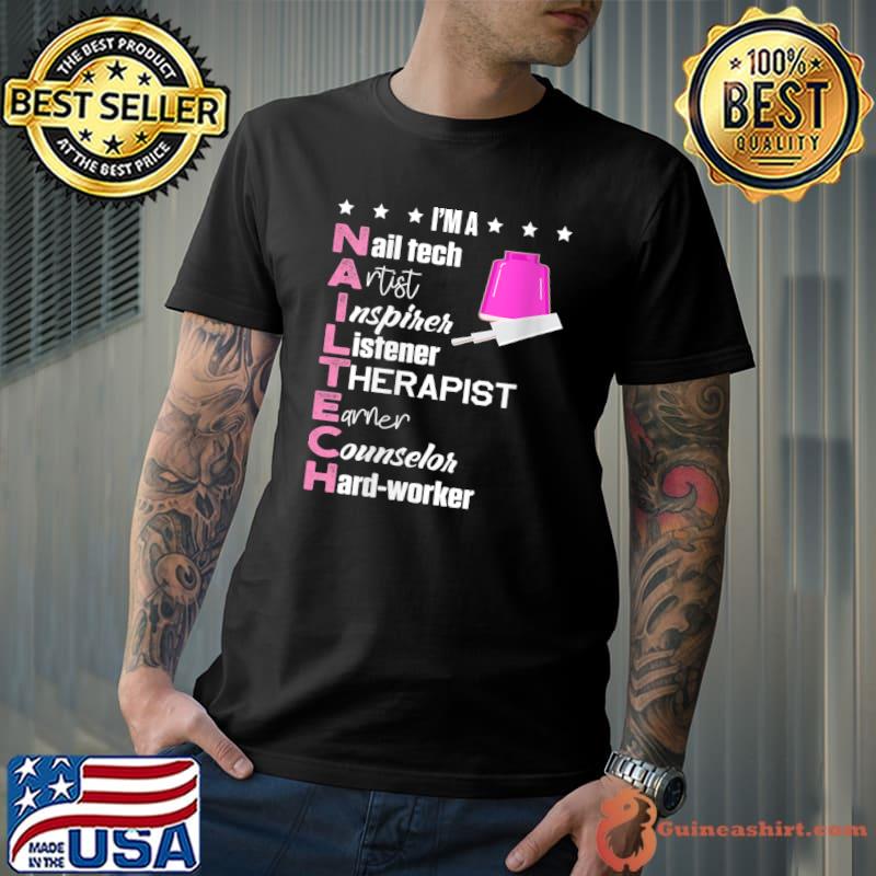 Awesome Nail Technician Counselor Nail Tech Artist Manicurist T-Shirt