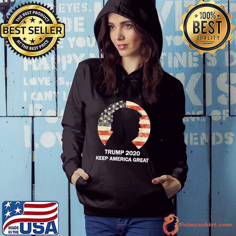 Awesome Trump 2020 Keep America Great USA Flag T-Shirt