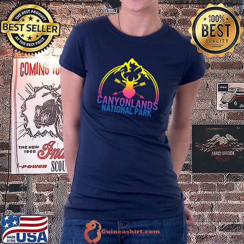 Best Canyonlands National Park Mountain Hiking Travel Souvenir Premium T-Shirt Ladiestee