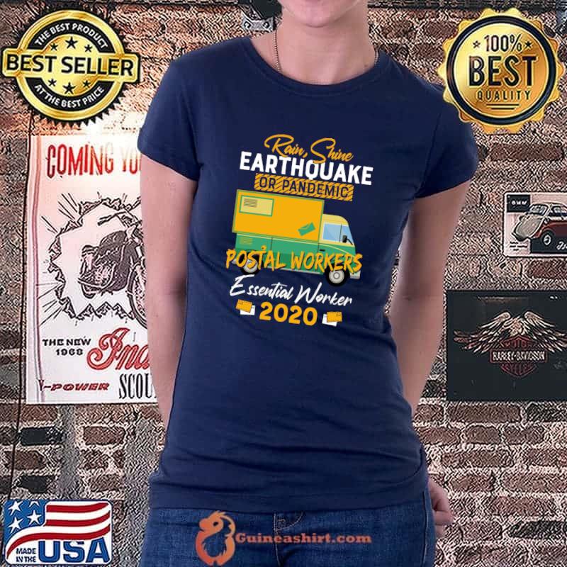 Best Postal Workers Essential Worker 2020 Funny Mail Lady Postman T-Shirt Ladiestee