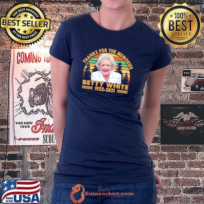 Betty White RIP Thank You For The Memories Unisex T-Shirt Ladiestee