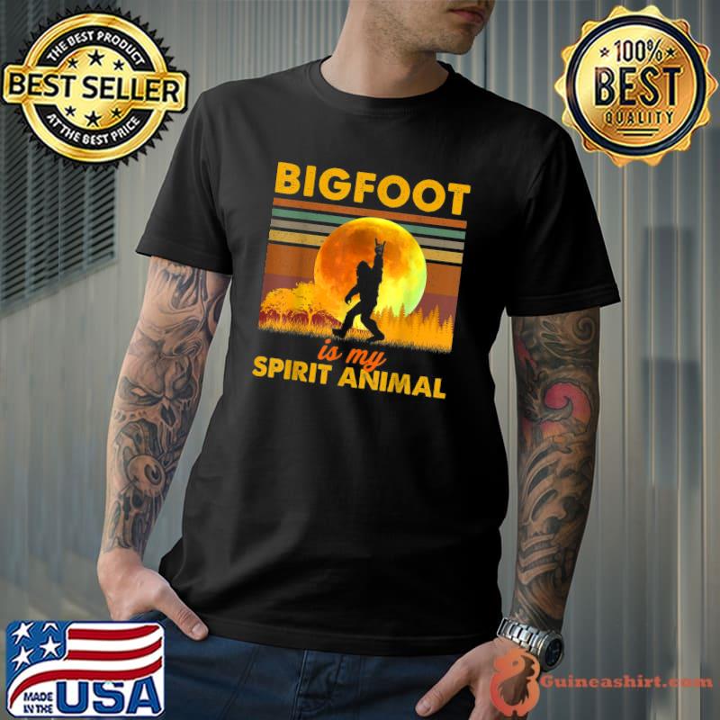 Bigfoot Is My Spirit Animal Funny Sasquatch Men Women T-Shirt