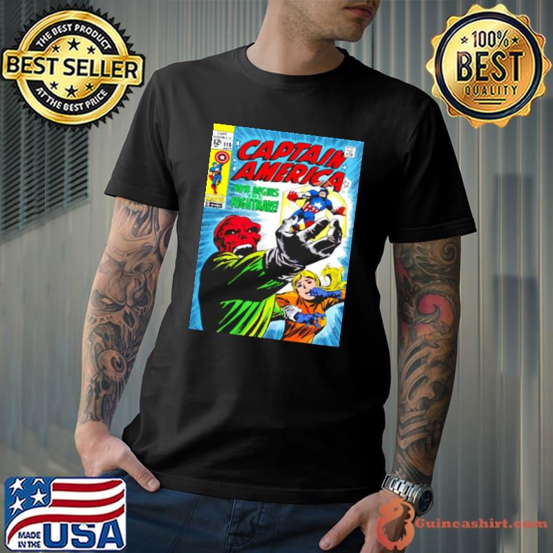 Captain America now begins the nightmare comic shirt