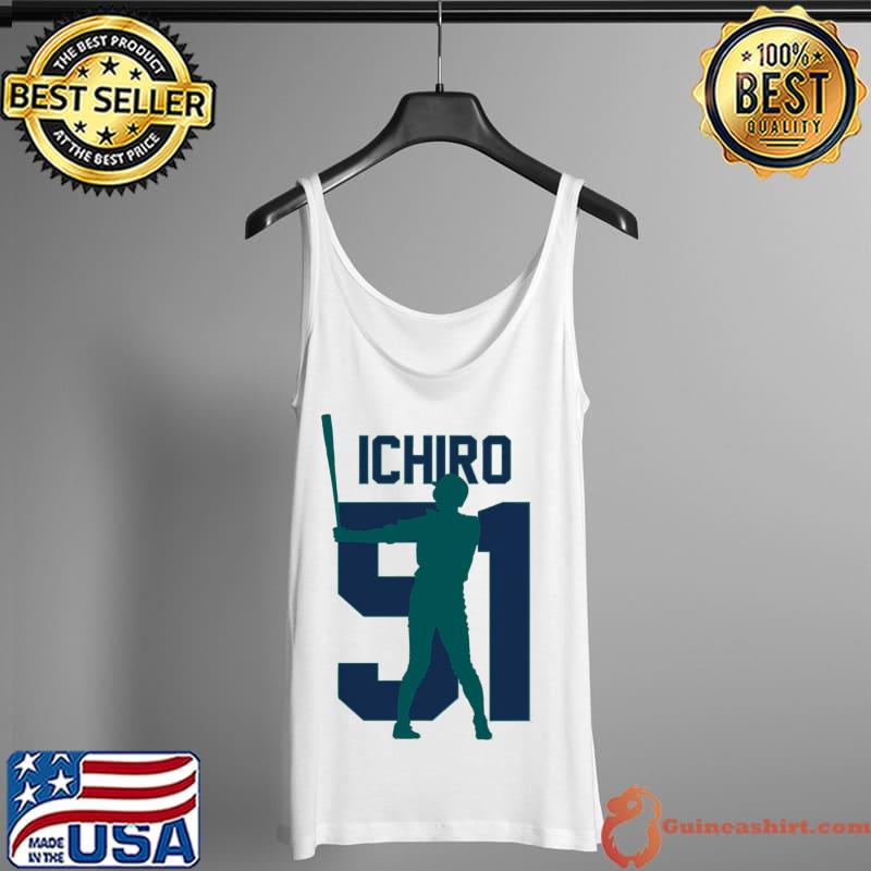 Ichiro Suzuki Jersey Number Artwork Unisex T-Shirt - Teeruto