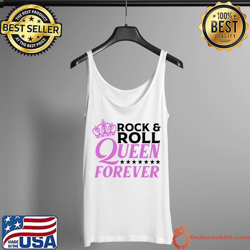 Funny Rock N Roll Queen Concert Gift For Women Ladies Girls T-Shirt Tank Top