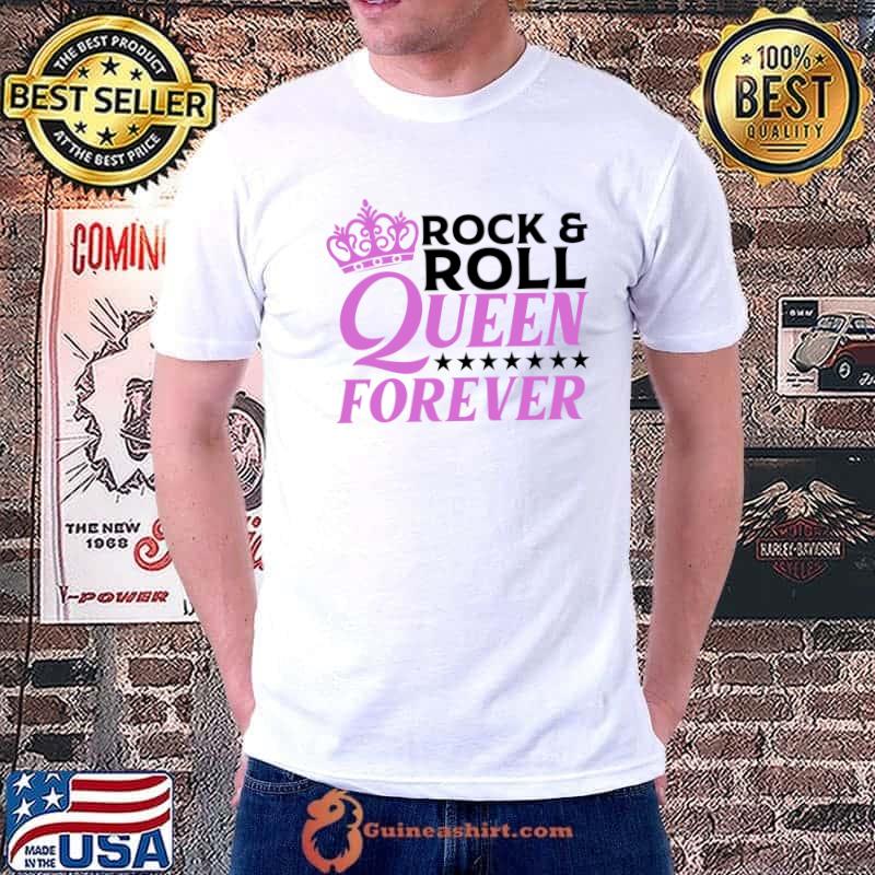 Funny Rock N Roll Queen Concert Gift For Women Ladies Girls T-Shirt Unisex