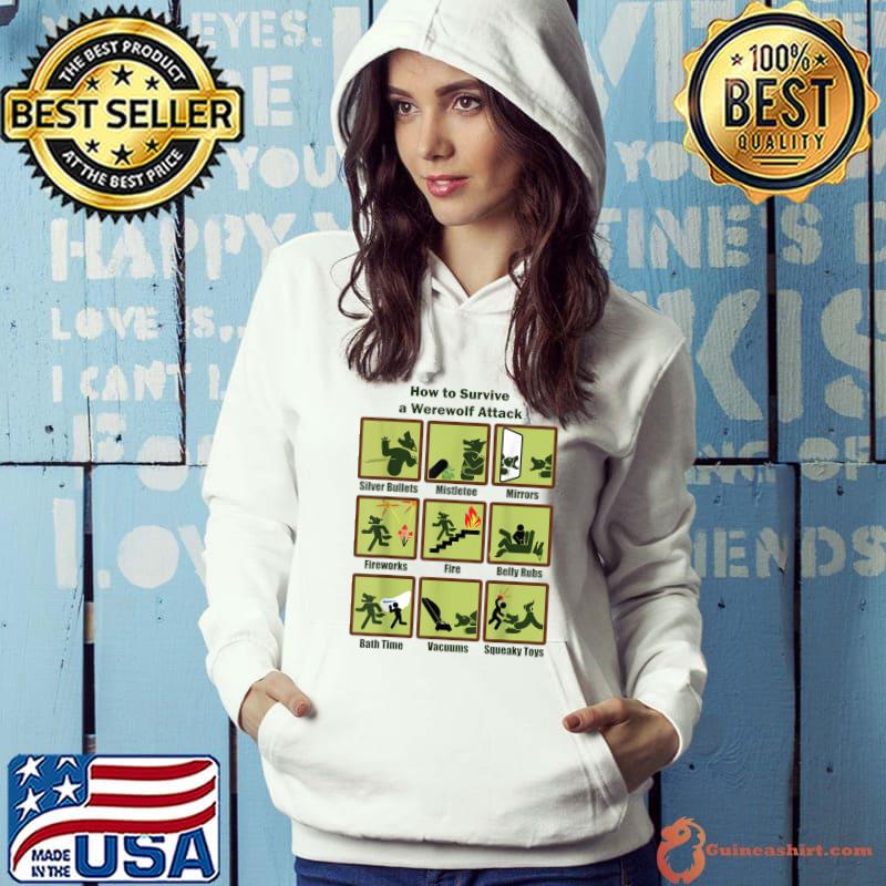 How to Survive a Werewolf Attack Funny T-Shirt