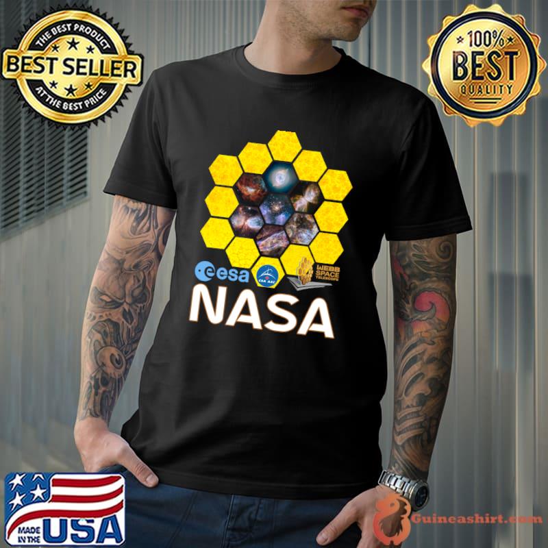 James Webb Space Telescope Official NASA ESA CSA Logos JWST T-Shirt
