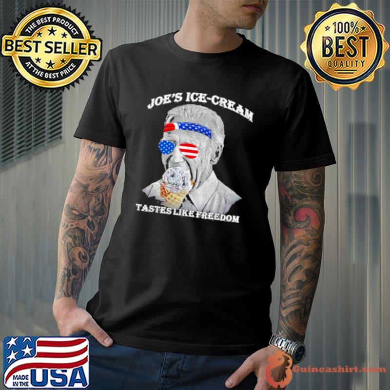 Joes Ice Cream Funny 4th Of July Biden Taste of Freedom shirt