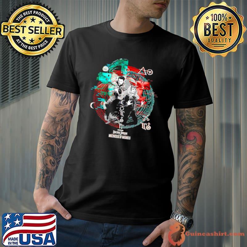 Marvel Doctor Strange 2 Strange And Scarlet Witch Glitch Shirt