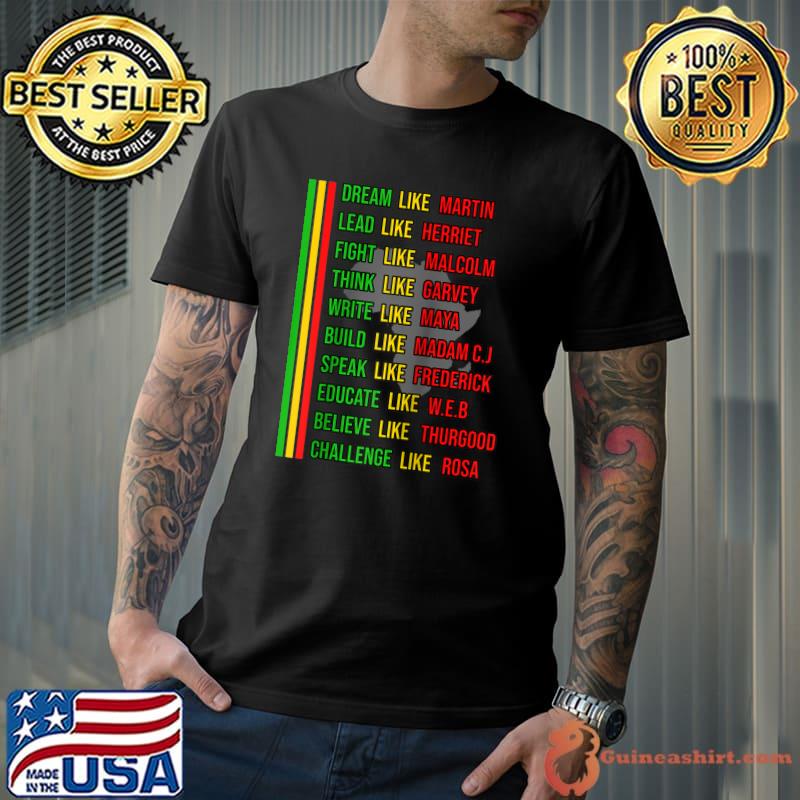 Nice Built by Teach Black History Month Kids Proud African Pride Raglan Baseball T Shirt