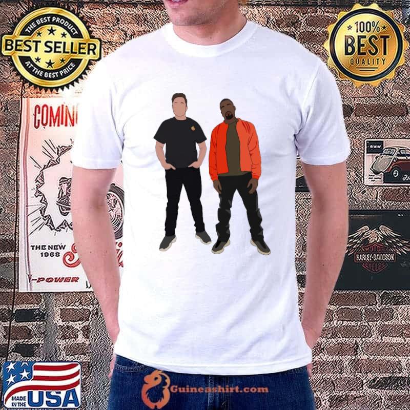 Nice Kanye West And Elon Musk Unisex T-Shirt Unisex
