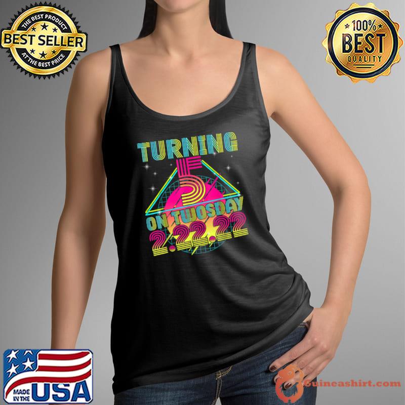 Nice Turning 5 on Twosday Tuesday 2 22 22 Feb 2nd 2022 5yo Bday T-Shirt Tank Top