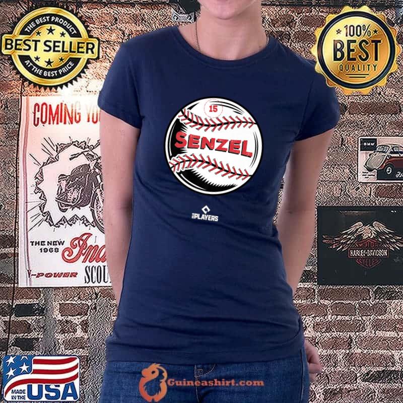 Nick Senzel Baseball MLBPA Cincinnati MLB Players Premium T-Shirt Ladiestee