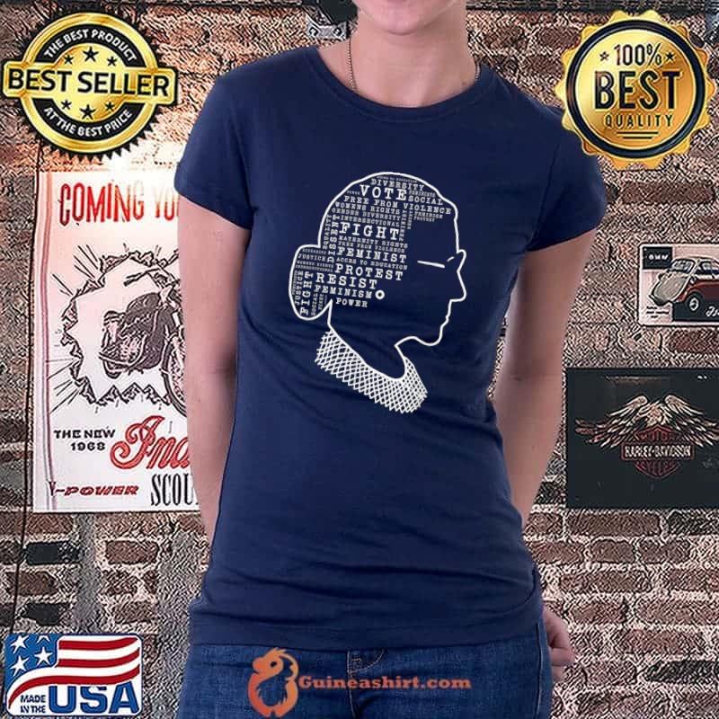 Notorious RBG - Ruth Bader Ginsburg Intersectional Feminist T-Shirt Ladiestee