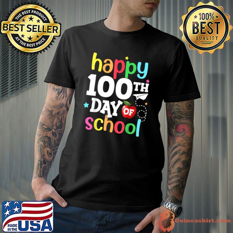 Official 100th Day of School Teachers Kids Girls Boys Happy 100 Days T-Shirt